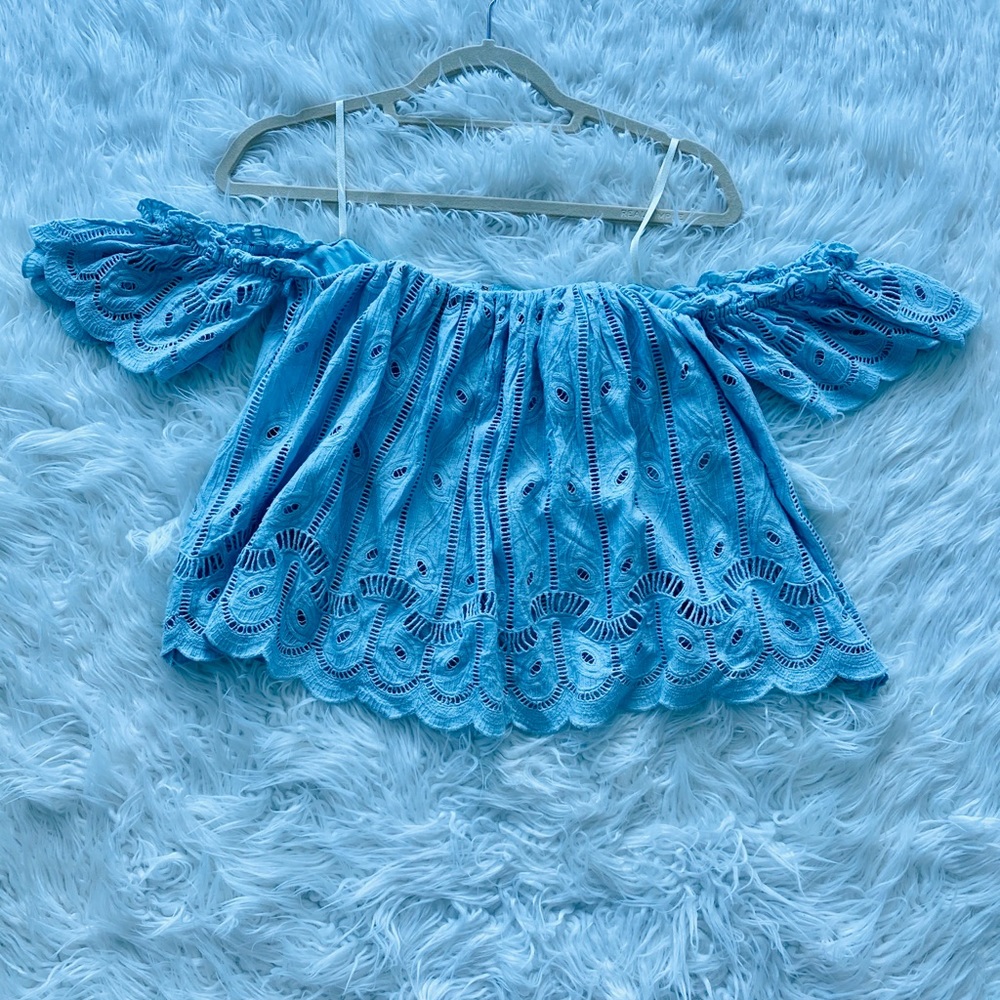 Tularosa built in bra luxury lace crop top